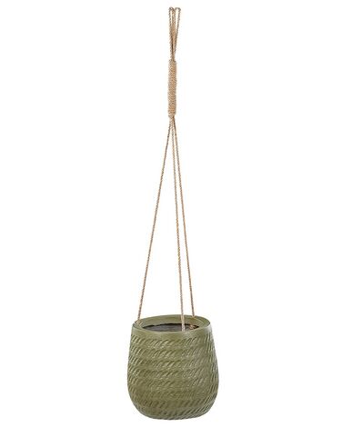 Hanging Plant Pot ⌀ 20 cm Green LIVADIA