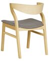 Lot de 2 chaises de salle à manger en bois clair MAROA_934308