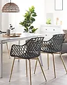 Set of 2 Dining Chairs NASHUA Black