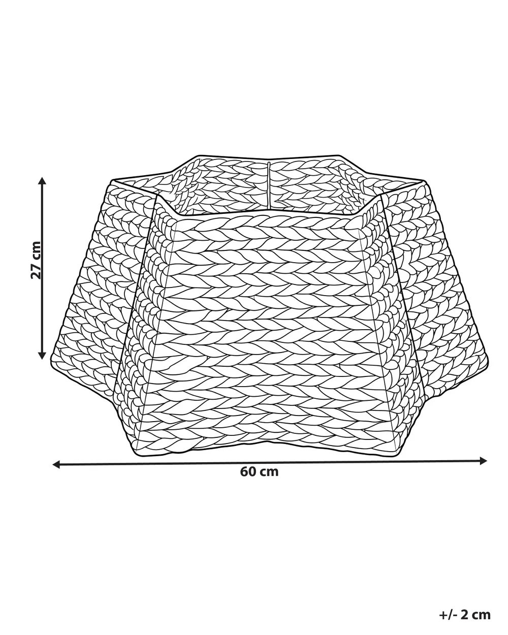 Karácsonyfa alátét EVIJARVI 60 cm Vízijácint Természetes_1173559