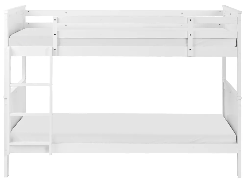Bunk Bed Pine Wood ALBON 90 x 200 cm (EU Single) White_711795