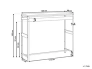 Stół barowy ogrodowy MAENZA 120 cm 40 cm Metal Biały_1045010