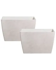 Set of 2 Plant Pots SILENEV 59 cm Light Grey_1133000
