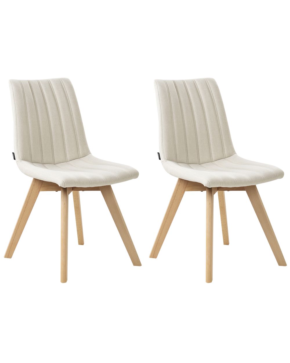 Set of 2 Dining Chairs CALGARY II Fabric Off White Beliani