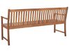 Ławka ogrodowa z certyfikowanego drewna 180 cm z poduszką bordową VIVARA_897274