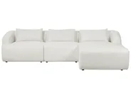Corner Sofa 3 Seater SVANSELE Boucle Off-White Left Hand_901661