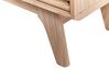 Dřevěný televizní stolek s odkládací policí CLEVELAND světlé dřevo_824101