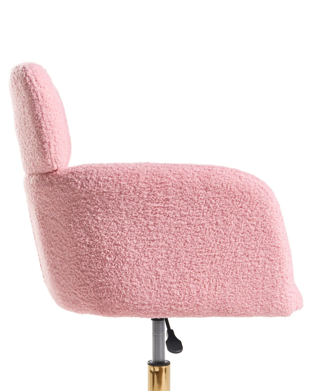 Sedia da scrivania ALENA Bouclé Rosa_1101400