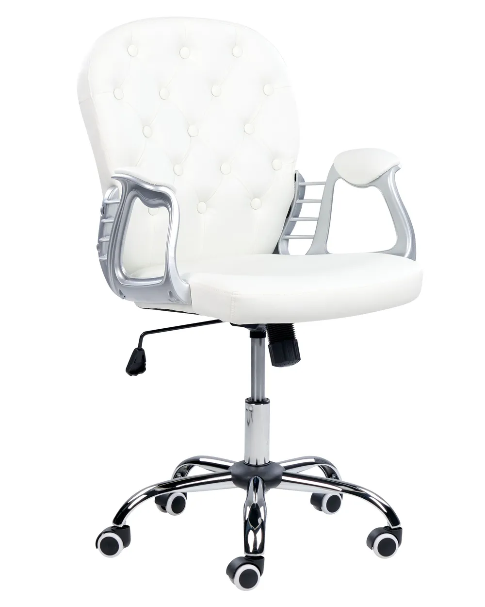 Office Chair PRINCESS Faux Leather White - Main Image