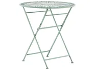 Bistro Table TRENTO 70 cm 70 cm Metal Light Green_780719
