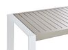 Salon de jardin 6 places en aluminium avec coussins vert CASTELLA_929820