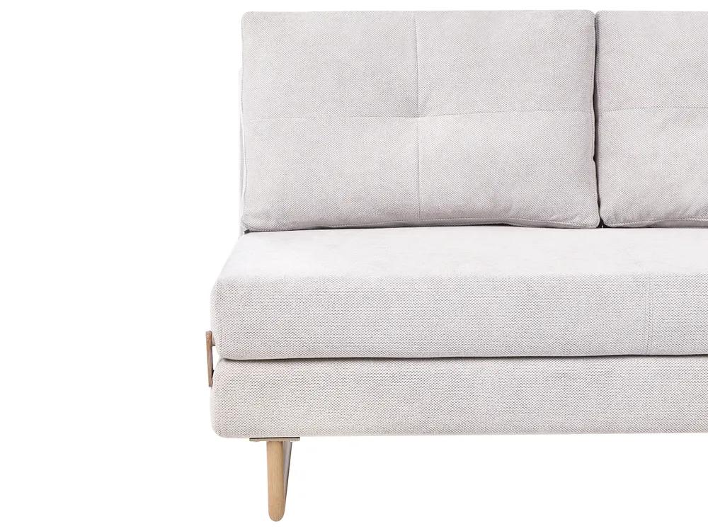 Living Room Set 6 Seater JERSLEV Fabric Off-White_1013265