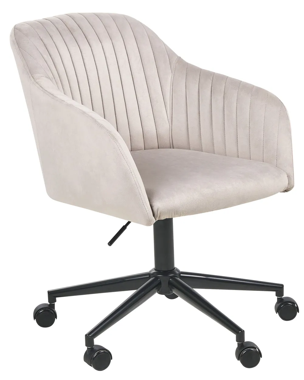 Desk Chair VENICE Velvet Taupe