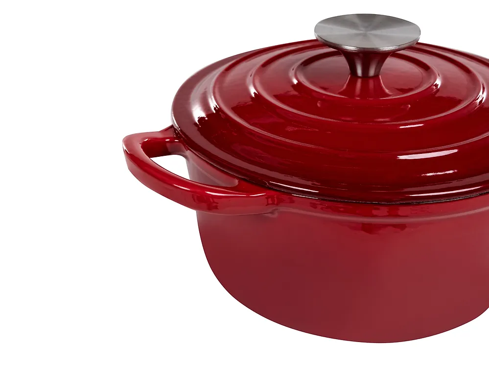 Gusseisen Kochgeschirrset 8-teilig FEURA Rot_1170424
