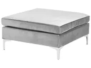 Modular Corner Sofa 4 Seater EVJA with Ottoman Velvet Grey Left Hand_789054