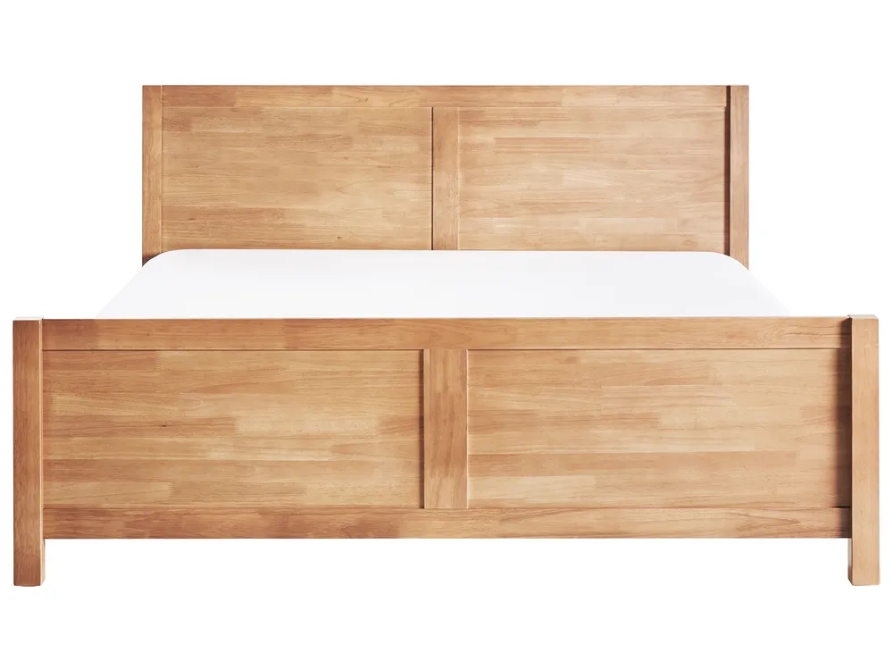 Bed Wood CHAMPAGNAT 180 x 200 cm (EU Super King) Light Brown_960195
