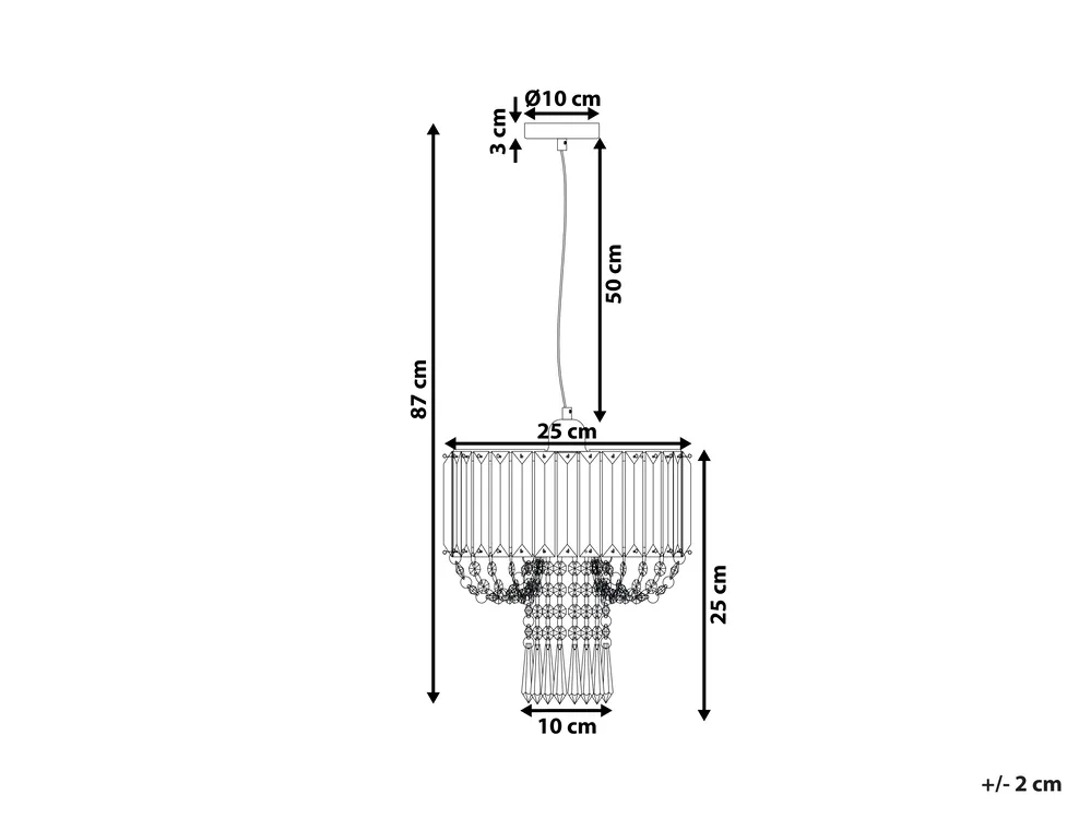 Lampadario ADORN Metallo Trasparente_946444