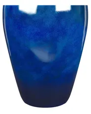 Vase à fleurs OCANA 37 cm Céramique Bleu foncé_847862