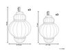 Sett med 6 glasskuler Sølv CREMEUX _899759