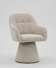 Dining Chair LIVONIA Chenille Light Beige_1124611