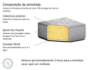 Sofá de jardim de canto com repousa-pés 7 lugares AREZZO Cinzento claro à esquerda_867761