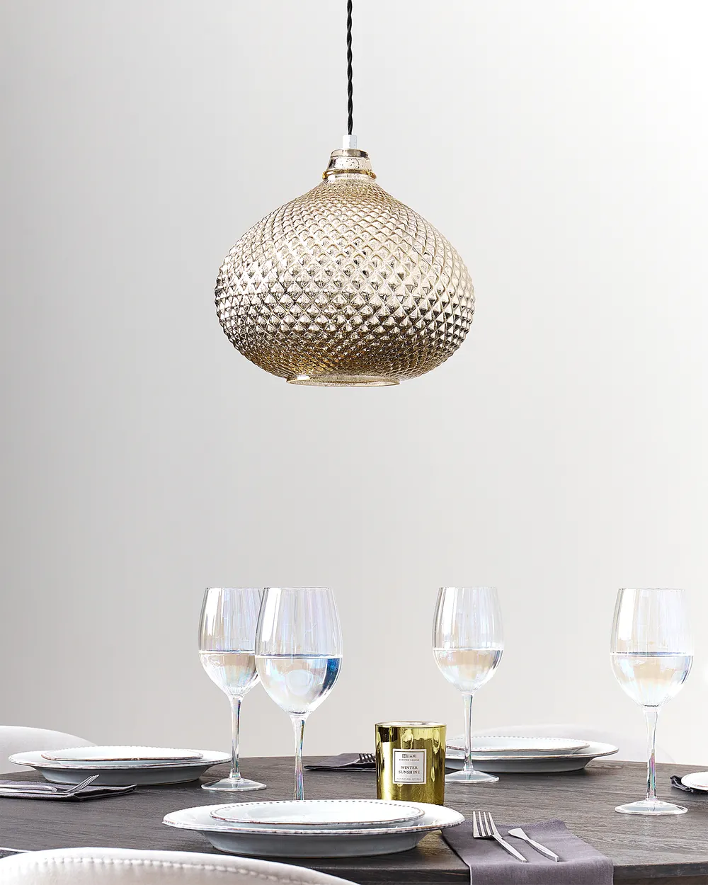 Pendant Lamp MADON Glass Gold_691474