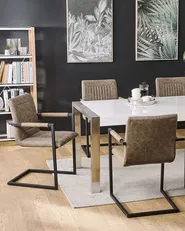 Set of 2 Conference Chairs BRANDOL Faux Leather Brown_790027