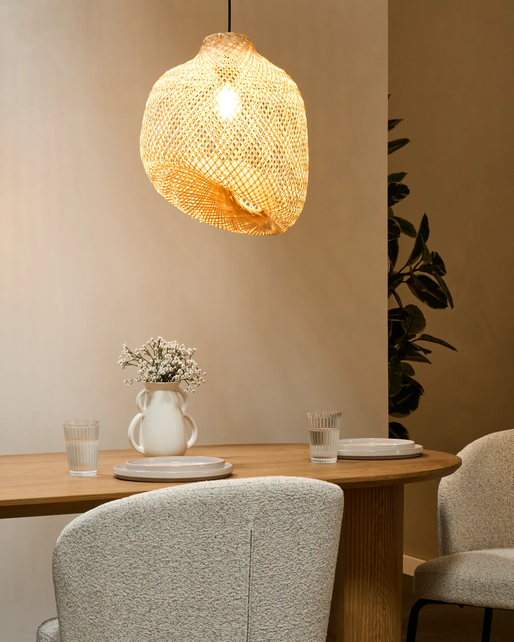 Pendant Lamp GURABO Bamboo Natural_995862