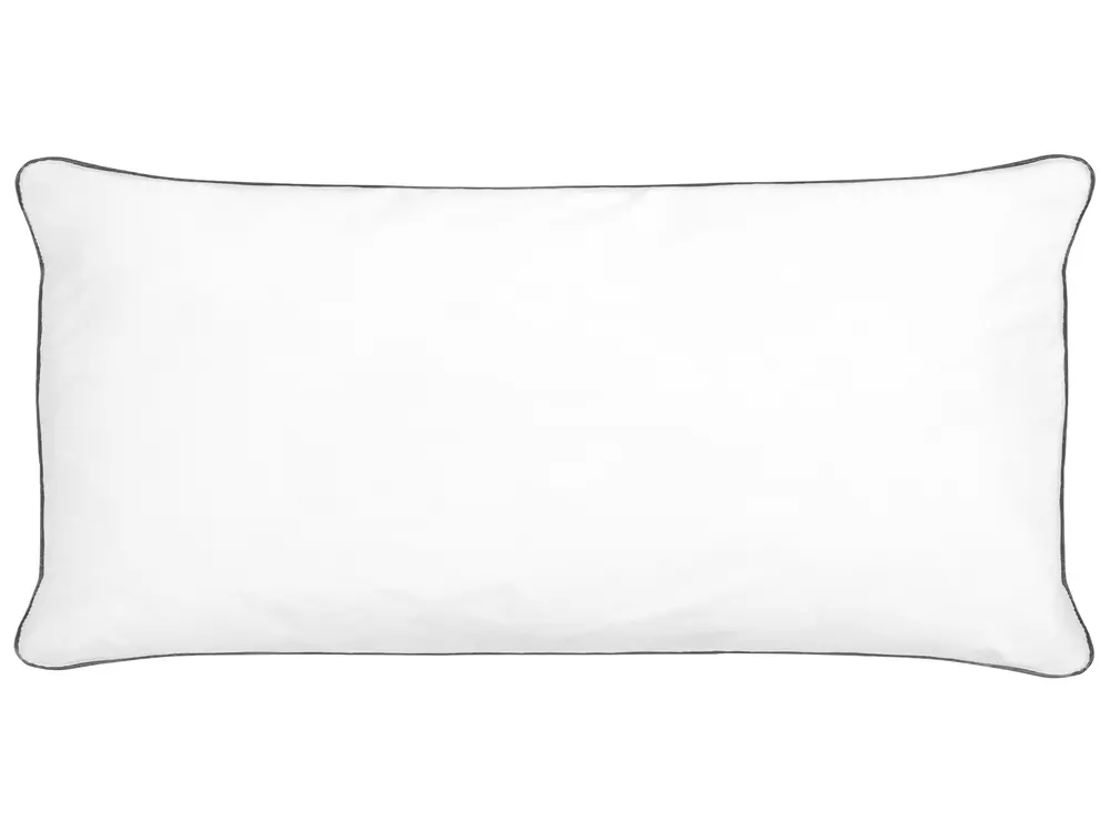Zestaw 2 poduszek PELISTER Wysoka 40 x 80 cm Mikrofibra Biały_897892
