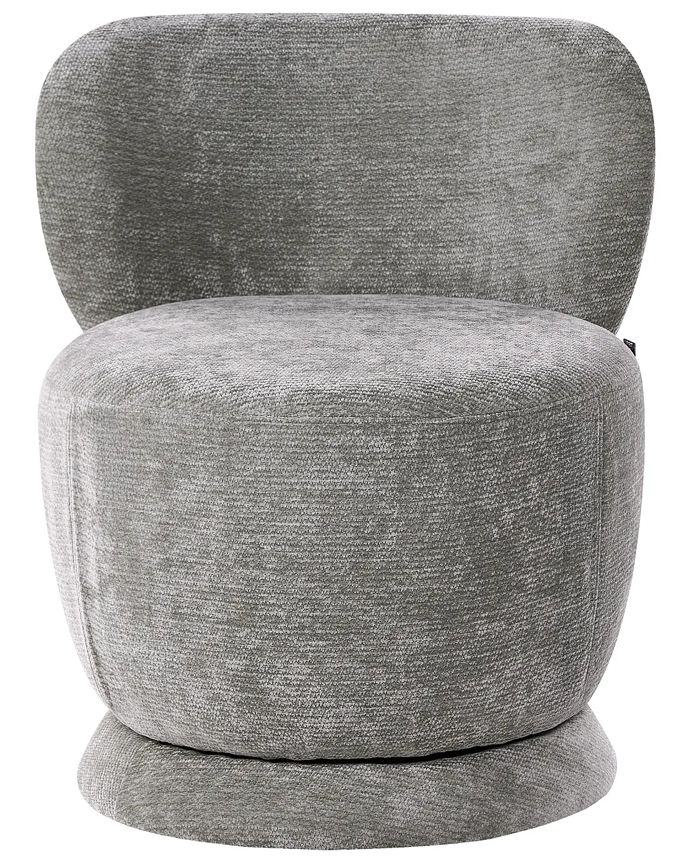 Swivel Armchair BLOMMA Chenille Light Green_1158570