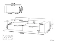 Modular Sofa 2 Seater HELLNAR Boucle Off-White_911216