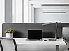 Desk Screen ZIGGY 160 x 40 cm Dark Grey