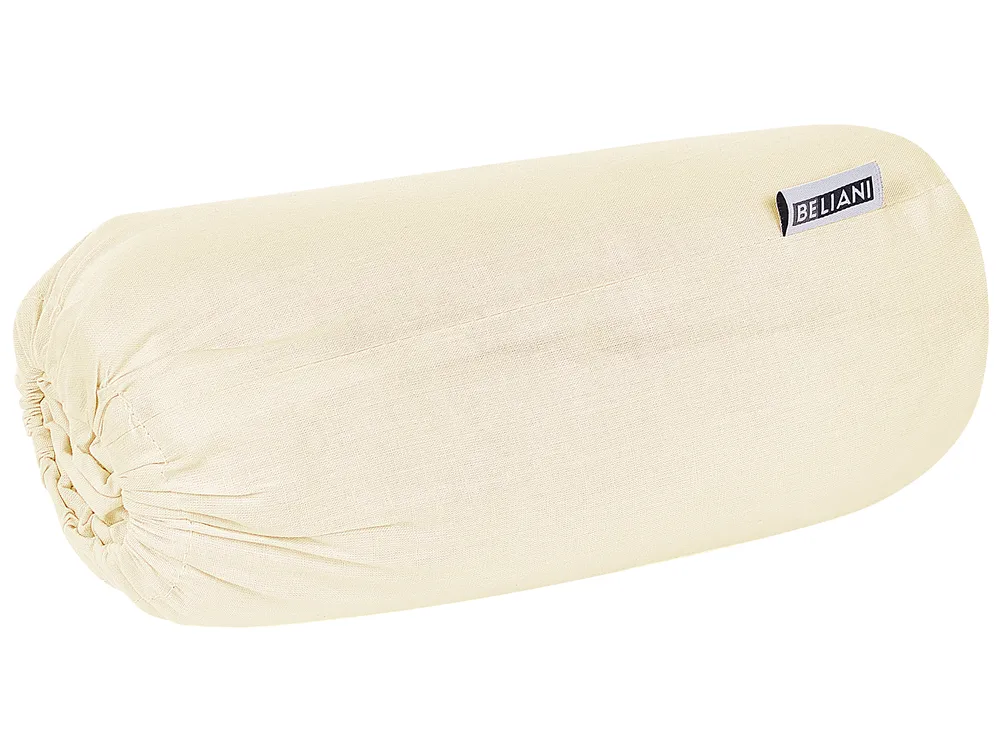 Prześcieradło z gumką JANBU 200 x 200 cm Bawełna Żółty_845249