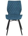 Lot de 2 chaises en tissu bleu LISLE_724298