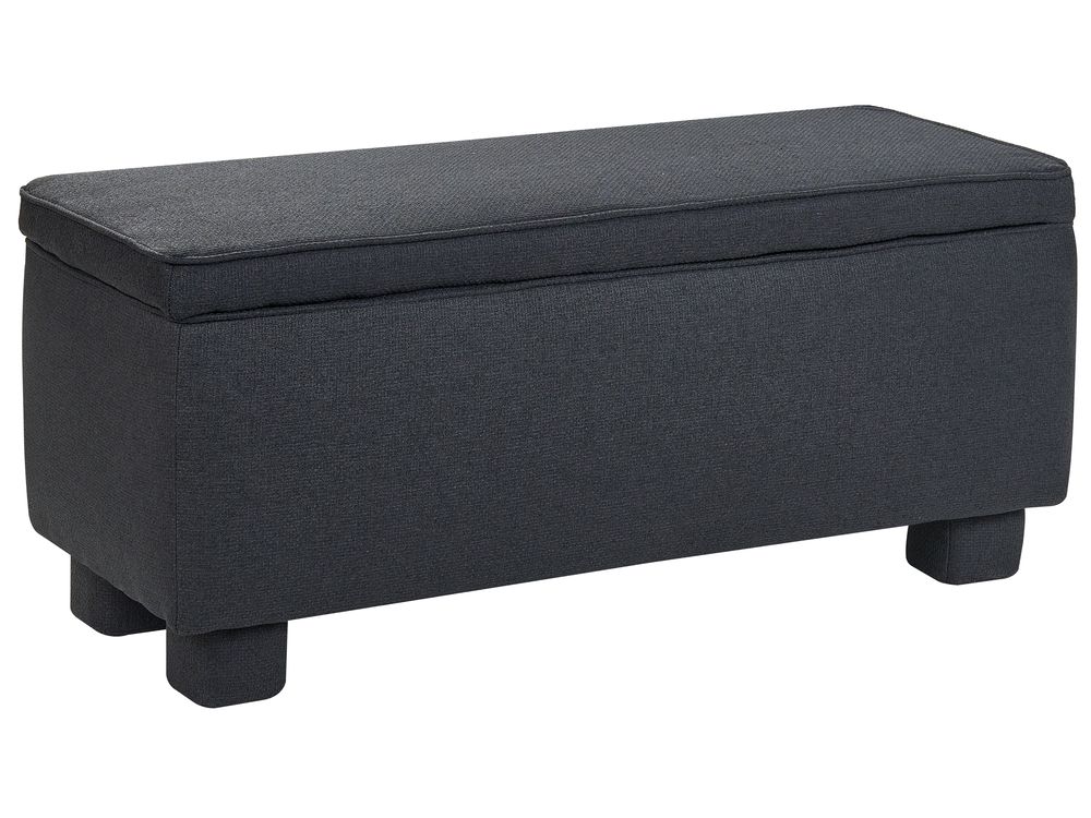 Upholstered Storage Bench ITHACA Fabric Black