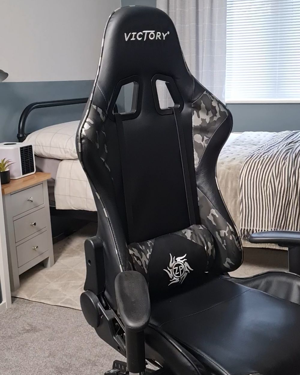 Gaming Chair Camo Black VICTORY Beliani