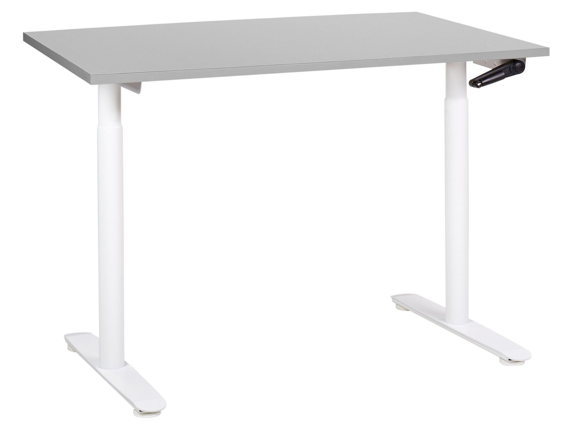 Manuálně nastavitelný psací stůl 120 x 72 cm šedý/bílý DESTINAS_899065