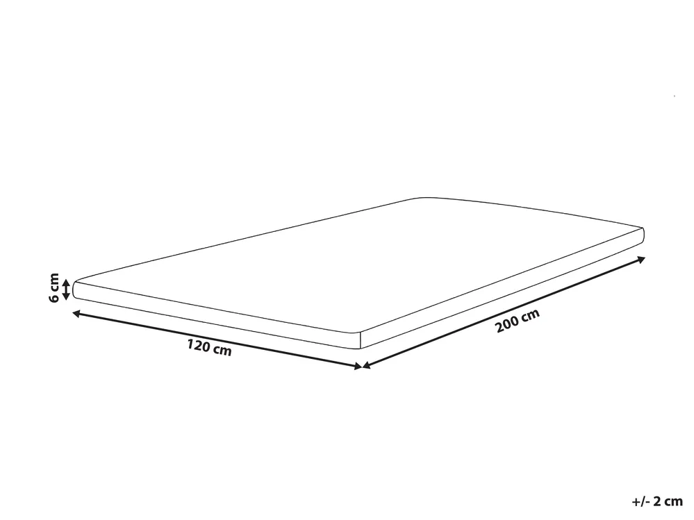 Latex Mattress Topper GRACIOUS 120 x 200 cm (EU Small Double)_1038138