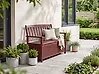 Garden Bench SOVANA 120 cm with Storage Acacia Wood Dark Red