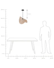 Pendant Lamp HERRON Paper Natural_891432