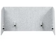 Desk Screen SOLOA 210 x 61 cm Grey_1015490