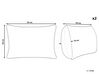 Set di 2 cuscini velluto grigio 30 x 50 cm LITHOPS_887912
