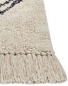 Cotton Area Rug 160 x 230 cm Beige SOMEK_839834