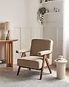 Armchair EVJE Boucle Beige