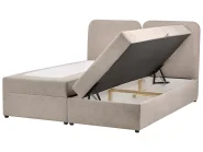 Boxspringbett mit Stauraum CHANCELLOR Stoff Taupe 160 x 200 cm_1062774