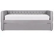 Trundle Bed Velvet GASSIN 90 x 200 cm (EU Single) Grey_779258