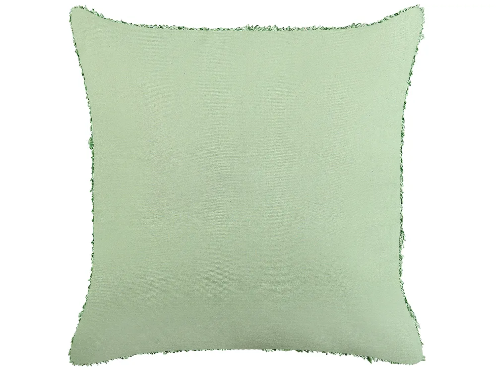 Zestaw 2 poduszek dekoracyjnych RHOEO Bawełna 45 x 45 cm Jasnozielony_840155