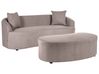 Sofa AMAL with Ottoman Fabric Taupe