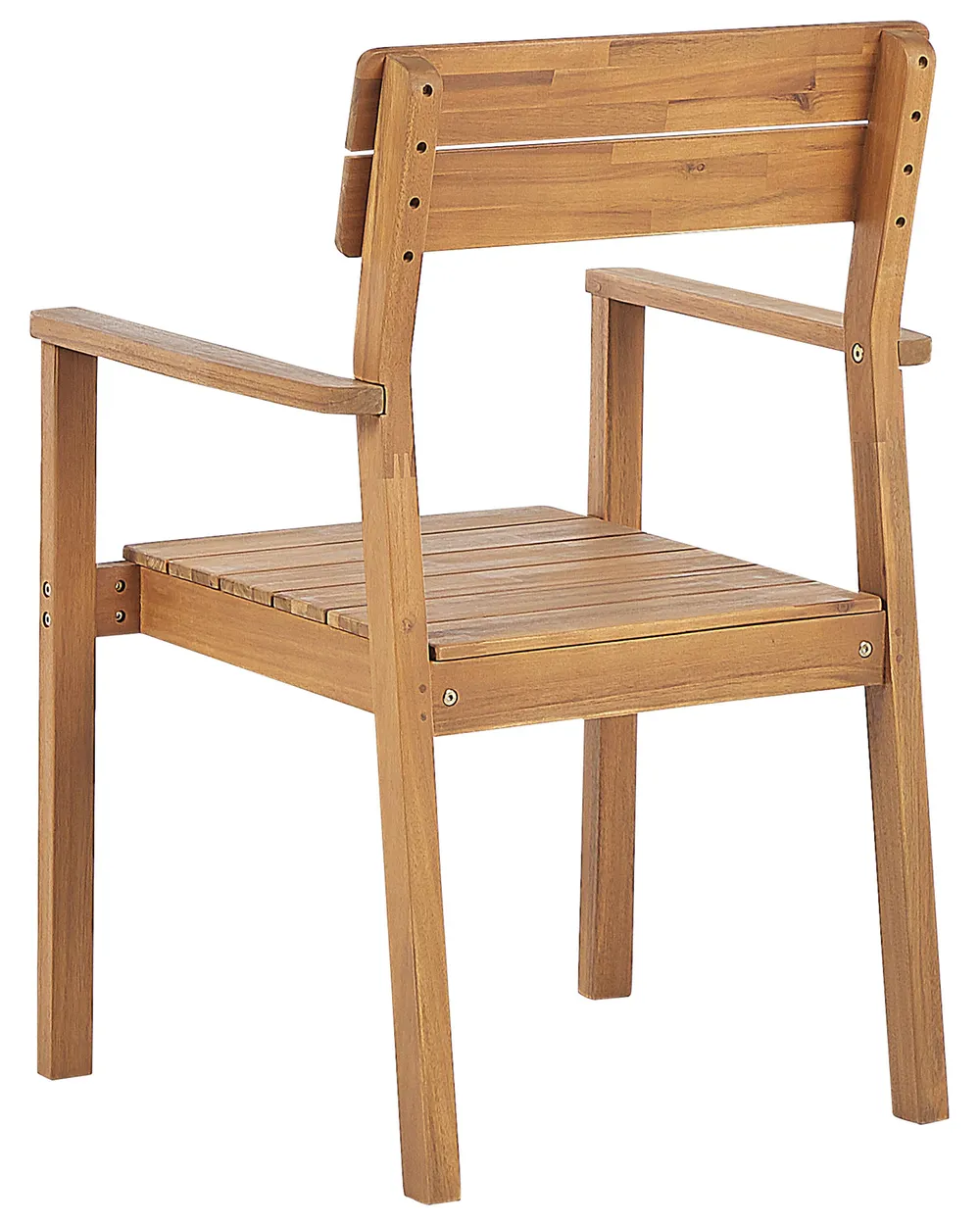 Set of 6 Garden Chairs FORNELLI Acacia Wood Brown_823608