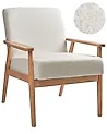 Armchair ESRUM Boucle Light Brown/ White